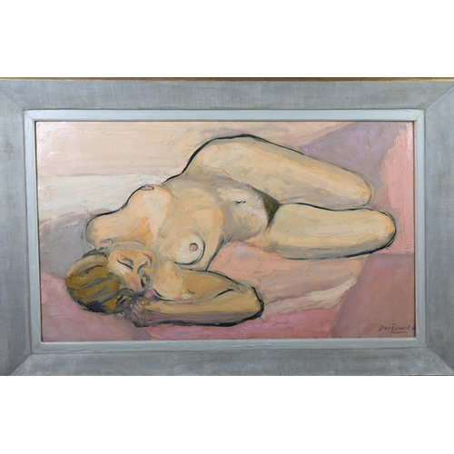 29 - ARR DRUIE BOWETT (1924-1998) Sleeping nude, oil on canvas, signed and dated (19)59 to lower right, J... 