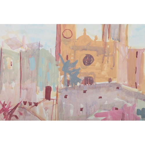 43 - ARR DRUIE BOWETT (1924-1998) Spain, townscapes, watercolour, initialled to lower left, 37cm x 24cm a... 