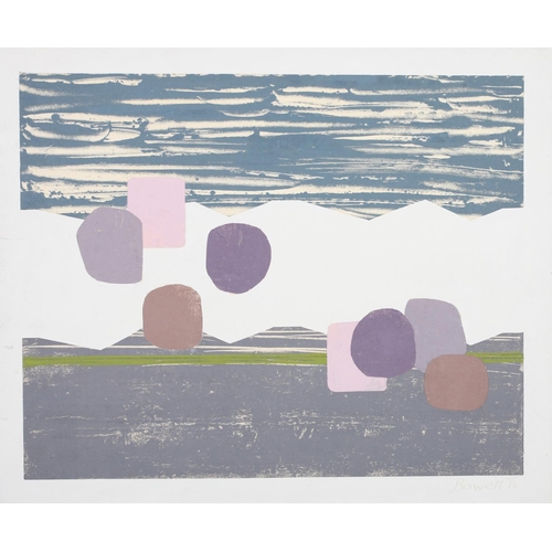 45 - ARR DRUIE BOWETT (1924-1998) Landscape, Cornwall, mixed media, on card, a pair, signed and dated (19... 