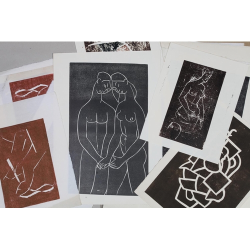 60 - ARR AFTER JEAN-GEORGES SIMON (Hungarian 1894-1968), a collection of linocuts printed by Druie Bowett... 