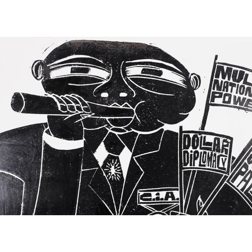 85 - ARR BY AND AFTER PAUL PETER PIECH (American 1920-1996) Multi National Power, Dollar Diplomacy.... li... 