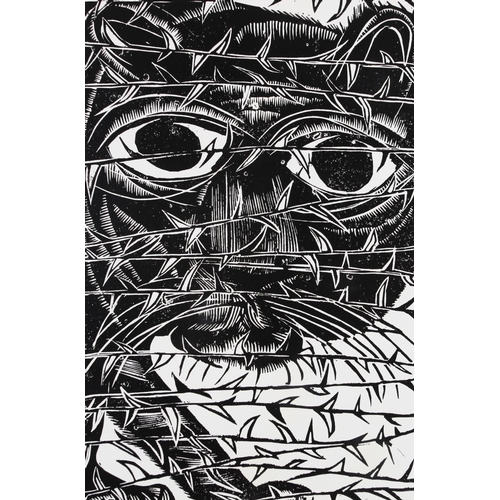 97 - ARR BY AND AFTER PAUL PETER PIECH (American 1920-1996) William Blake - Tyger, Tyger, linocut, two-co... 