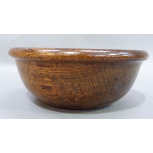 47 - A turned oak bowl, 25 cm diameter by 10cm high