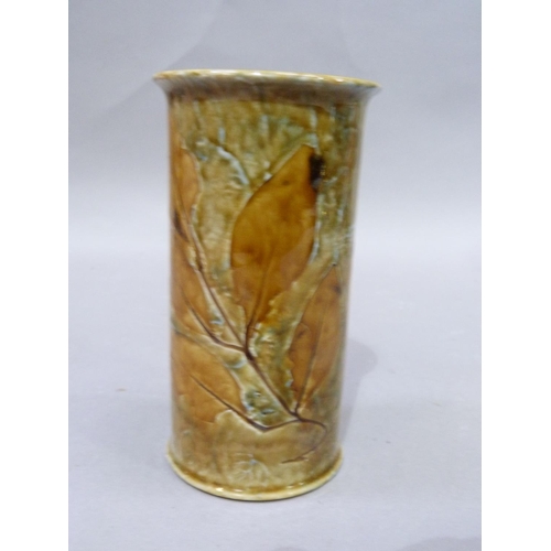 6 - A Royal Doulton vase, cylindrical or similar decoration, impressed number x8531g 8353, 15cm