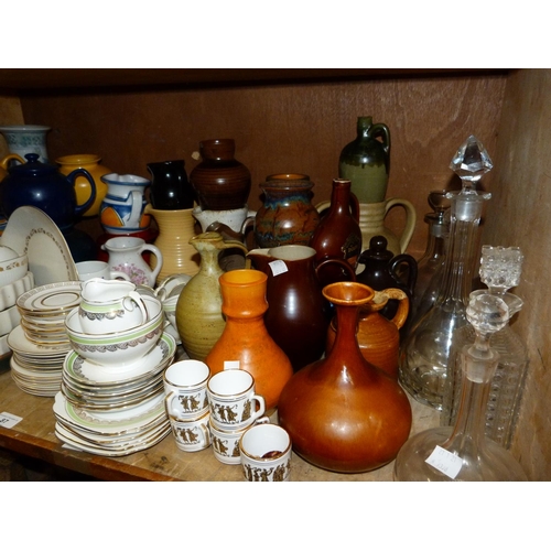 87 - A large quantity of miscellaneous ceramics including Royal Doulton Fairfax pattern tea service, Rosl... 