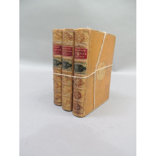 25 - Prescott, Ferdinand and Isabella in three volumes leather bindings
