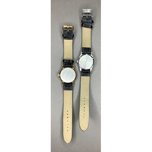 402 - A Titus gentleman's wristwatch on stainless steel case with screw back, green dial and jewel lever i... 