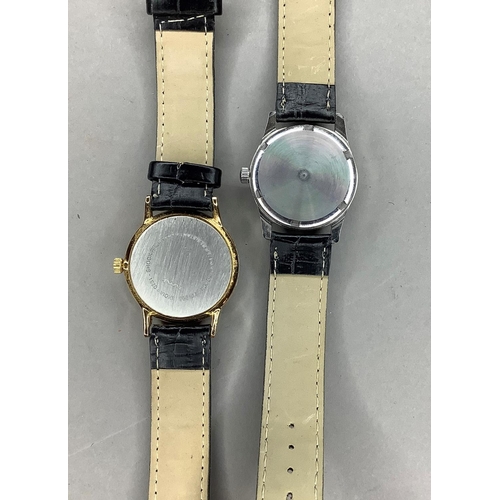 402 - A Titus gentleman's wristwatch on stainless steel case with screw back, green dial and jewel lever i... 