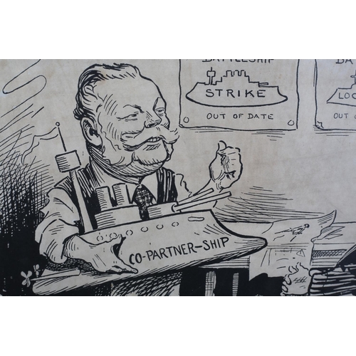 Poy (Percy Hutton Fearon) (1874-1948), The New Dreadnought', pen and ...