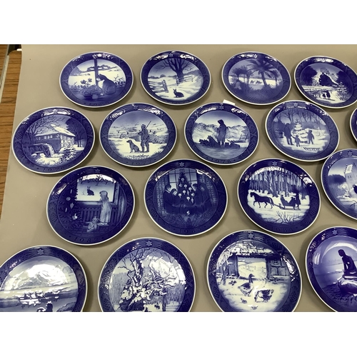 135 - A set of Royal Copenhagen Christmas plates running from 1960 to 1985 (1961 missing)