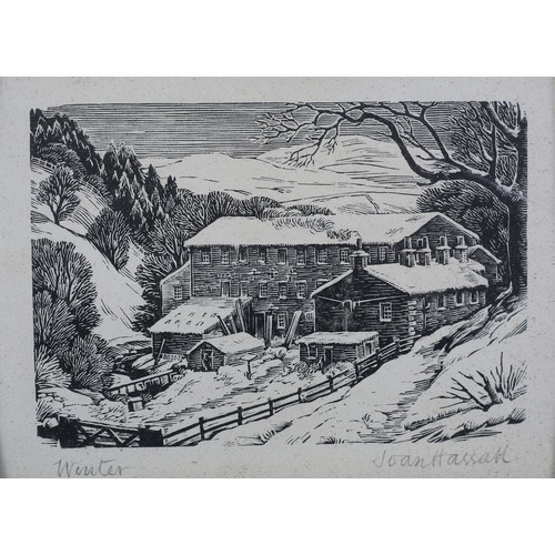 390 - ARR By and After Joan Hassall OBE (1906-1988), Winter, Spring and Summer black and white wood engrav... 