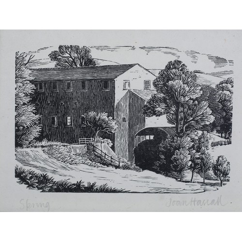 390 - ARR By and After Joan Hassall OBE (1906-1988), Winter, Spring and Summer black and white wood engrav... 