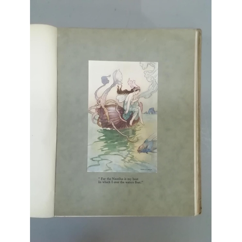 170 - The Book of Fairy Poetry by Dora Owen illustrated by Warwick Goble, pale green cloth, pictorial bind... 