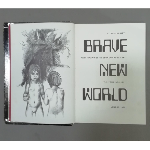 174 - Brave New World, Folio Society , London 1971, with silver foil type cover and black slip case