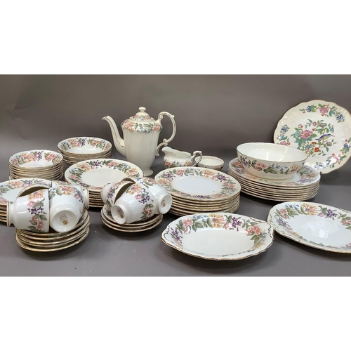 117 - A Paragon tea and dinner service of Country Lane pattern comprising eight dinner plates, eight entré... 