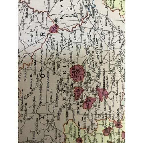 177 - The London Atlas of Universal Geography, large format, quarter calf and cloth binding, missing title... 