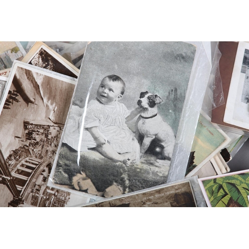 24 - British Isles: A quantity of early 20th century colour and monochrome postcards together with ten Ma... 