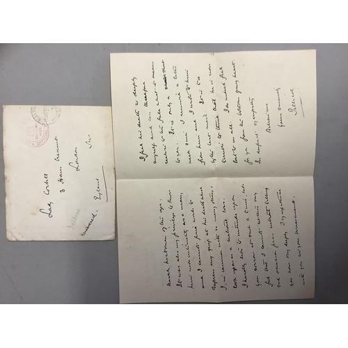 400 - Autographs: Lord Jellicoe writing to Lady Corbett 1922, from Government House, Wellington, New Zeala... 