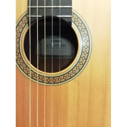 43 - A Yamaha nylon string classical guitar, Model No. CG-101MS, including fitted case, excellent conditi... 