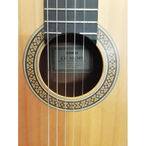 43 - A Yamaha nylon string classical guitar, Model No. CG-101MS, including fitted case, excellent conditi... 