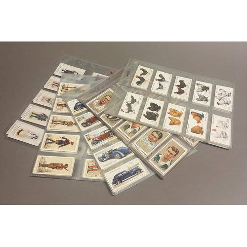 37 - Cigarette cards: five sets of Players Poultry (50), Cricketers 1934 (50), Motor Cars (2nd)(50), Mili... 