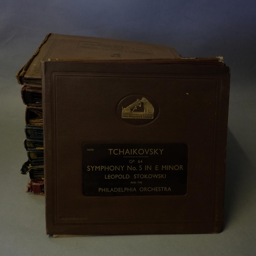 70 - Ten collections of 78rpm 12” orchestral recordings including Tchaikovsky, Mendelssohn, Schubert and ... 