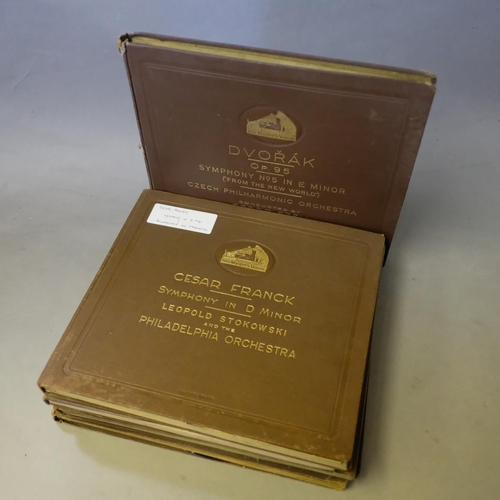 100 - Five bound catalogues of 78rpm 12” orchestral recordings, featuring music by Dvorak and Shostakovich... 