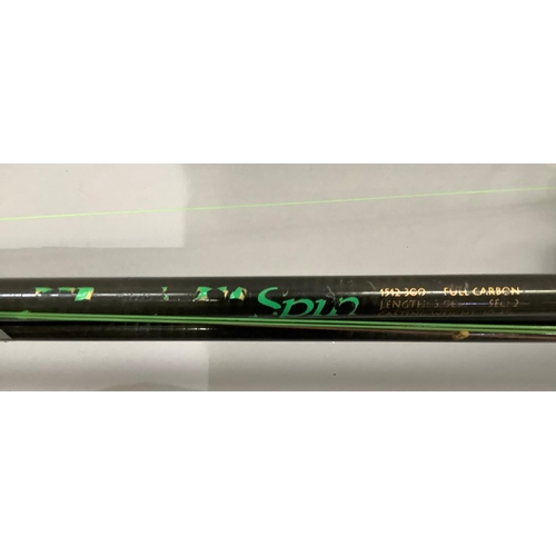 221 - J. T. Baker of Darlington three piece bamboo fly rod, a Daiwa Pro-Caster GT48Z 9'6'' carbon fly rod,... 