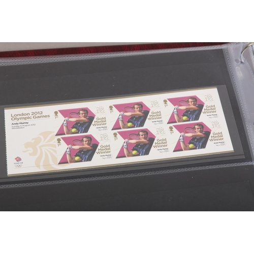 361 - Album with complete Set of GB EIIR 2012 Olympic Games Gold Medal Winners First Class stamps - 29 Set... 