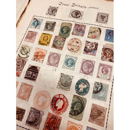 383 - Five World stamp albums - mainly used hinged and mounted - wide range of stamps late 19th century on... 