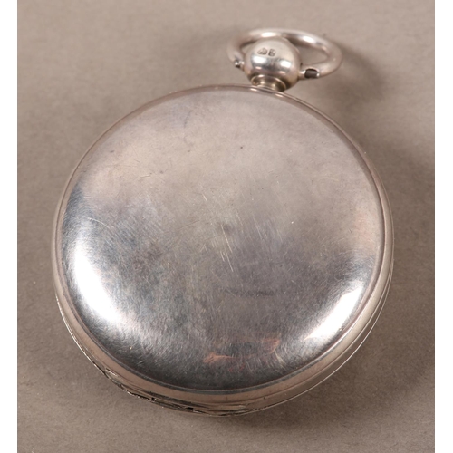 448 - A WILLIAM IV VERGE POCKET WATCH IN A SILVER HUNTER CASE by Hancock & Sons Yeovil, the fusee verge pi... 