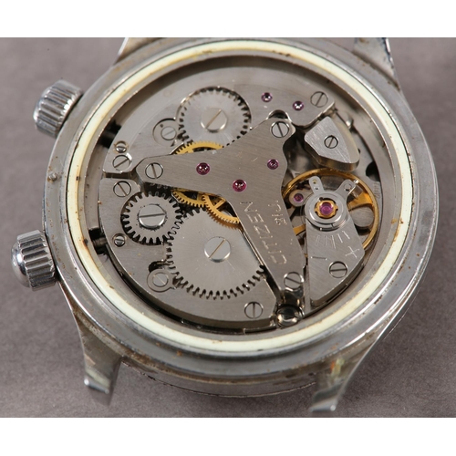 429 - A CITIZEN GENTLEMAN'S ALARM DATE WRISTWATCH c.1968 in stainless steel star case no. 81100132, 21 jew... 