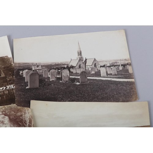 24 - FRANK MEADOW SUTCLIFFE (1853-1941), Whitby, The Cemetery, 152mm x 200mm, Whitby Abbey from the Harbo... 