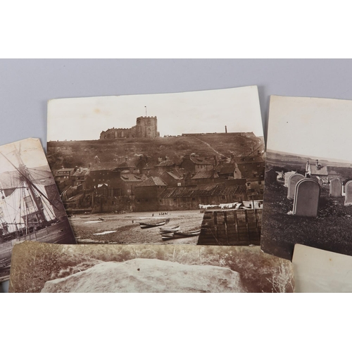 24 - FRANK MEADOW SUTCLIFFE (1853-1941), Whitby, The Cemetery, 152mm x 200mm, Whitby Abbey from the Harbo... 