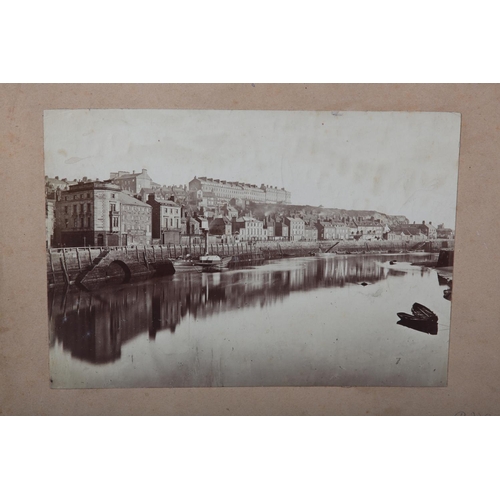 25 - FRANK MEADOW SUTCLIFFE (1853-1941), Whitby Harbour and Pier Road, 135mm x 190mm, Steamships or ancho... 