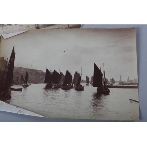 26 - FRANK MEADOW SUTCLIFFE (1853-1941), Herring Boats, Whitby, numbered 125FMS in the negative, titled i... 