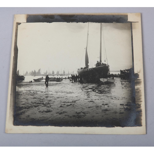 31 - FRANK MEADOW SUTCLIFFE (1853-1941), 'Shipping c.1890', the herring boats, 150mm x 143mm image size; ... 