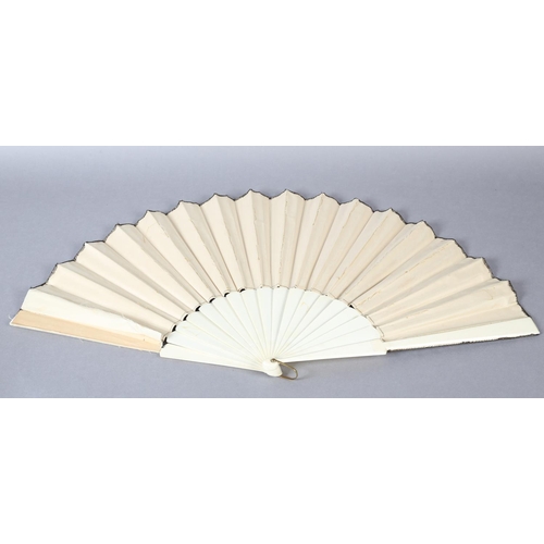 165 - Ann Collier: A unique handmade fan leaf created by Ann Collier, in a departure from her usual style,... 