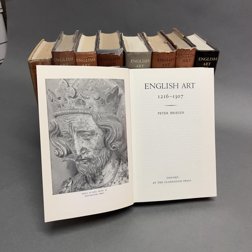 158 - The Oxford History of English Art, vols II-V, VII-XI, pub various dates between 1949-1978, Oxford Th... 