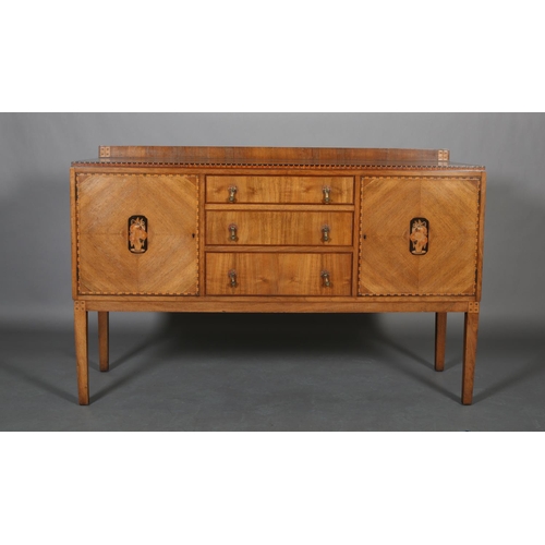 391 - Bath Cabinet Makers - Gayladye c. 1920/30s
a walnut dining suite inlaid in pearwood, ebony, fruitwoo... 