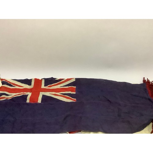 45 - Two marine flags - the blue ensign and the white ensign