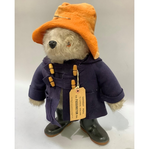 98 - A 1970s Paddington Bear figure with cloth label to rear of neck stating Gabrielle Designs 1972, desi... 