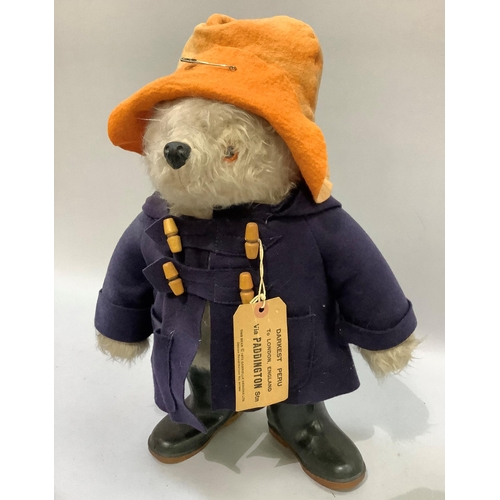 98 - A 1970s Paddington Bear figure with cloth label to rear of neck stating Gabrielle Designs 1972, desi... 