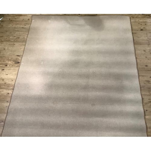 373 - A plain cream carpet square, 300cm x 236cm