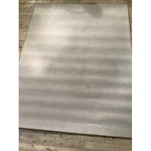 373 - A plain cream carpet square, 300cm x 236cm