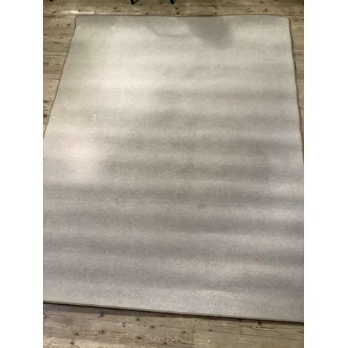 373 - A plain cream carpet square, 300cm x 236cm