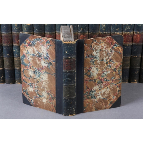 53 - BINDINGS: BYRON, LORD - WORKS OF LORD BYRON, 14 vols, engr.vignette to title page and to frontispiec... 