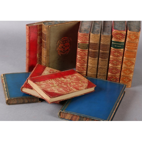 59 - BINDINGS: GILFILLAN, REV-GEORGE - THOMSON'S POETICAL WORKS, 1823, full blue calf with gilt raised ba... 