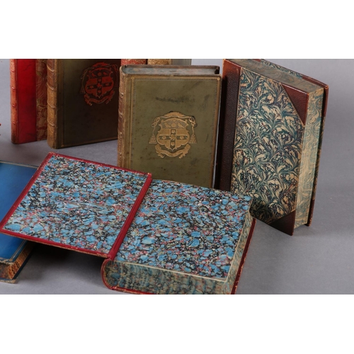 59 - BINDINGS: GILFILLAN, REV-GEORGE - THOMSON'S POETICAL WORKS, 1823, full blue calf with gilt raised ba... 