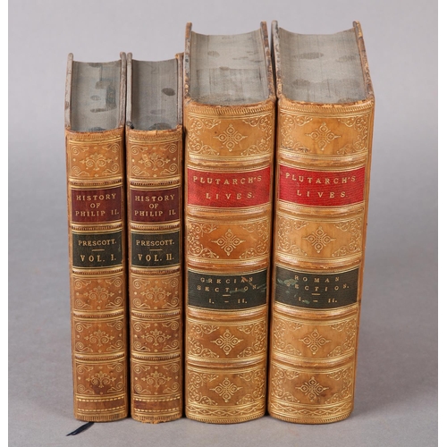 32 - PRESCOTT, WILLIAM HICKLING - HISTORY OF THE REIGN OF PHILIP THE SECOND, KING OF SPAIN, two vols, 185... 